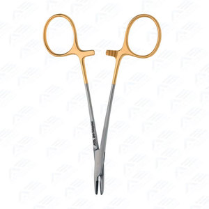 Portaagujas Tc Derf con mordazas dentadas de acero inoxidable, instrumentos de cirugía plástica, instrumentos médicos quirúrgicos de acero inoxidable - Product Image 5