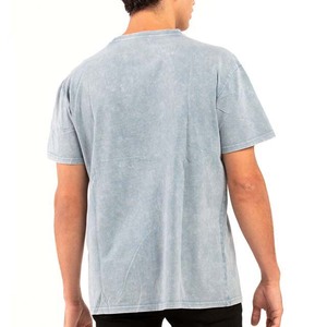 เสื้อยืดคอตตอน 100% ทรงวินเทจฟอกสีด้วยกรด ย้อมสีแบบดรอปโชว์เดอร์ ทรงหลวม คอกลม - Product Image 3