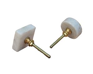 Poignée de porte de placard en marbre de pierre, couleur, forme et taille personnalisées, fabriqué en Inde - Product Image 1