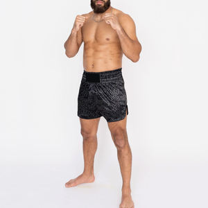Pantalones Cortos de Muay Thai Unisex Personalizados, Ligeros, Elásticos, de Poliéster y Algodón, Transpirables, con Logotipo Frontal, para Entrenamiento, Gimnasio y Deportes - Product Image 2