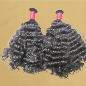 Extensions de cheveux vierges indiens non traités, ondulations profondes lâches, double trame, vente en gros, fournisseur OEM - Product Image 3
