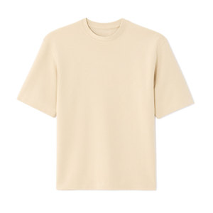 Camiseta de Manga Corta para Hombre, Cuello Redondo, Corte Regular, Color Sólido, Algodón Jersey, Estilo Casual - Product Image 3