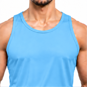 Mens Tank Top Summer Casual Breathable Knitted Plus Size <b>Sleeveless</b> <b>T</b> <b>Shirt</b> Fitness Gym Vest Quick Dry Custom Logo High Quality - Product Image 4