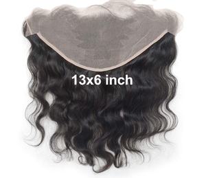 Peluca frontal de encaje 13x4 con cabello Remy tipo cabello indio - Product Image 2