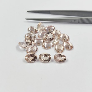 Piedras Preciosas Sueltas de Morganita Natural de 8x10 mm, Corte Ovalado Facetado, al Mejor Precio del Fabricante Mayorista, Suministro Regular - Product Image 2