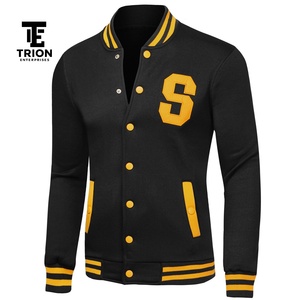 Chaqueta Varsity de Invierno Personalizada de Buena Calidad, Bordada, de Cuero y Lana, con Ribete de Piel de Oveja para Hombre, a Bajo Precio - Product Image 2