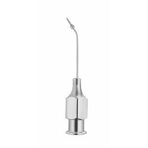 NAZIR HABIB CORPORATION Canule ophtalmique à port latéral en acier inoxydable, instrument microchirurgical, certification CE, conception Shepard - Product Image 3