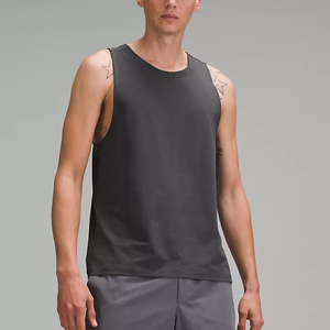 Camiseta Deportiva Casual Inteligente y Transpirable para Hombre, Mezcla de Poliéster/Algodón, Sin Mangas, Diseño Fitness, Opción de Logotipo Personalizado OEM, Serigrafía - Product Image 6