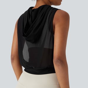 Camiseta sin Mangas Casual para Mujer, Tejida en Spandex/Algodón, 220g, Secado Rápido, Transpirable y Ecológica - Product Image 3