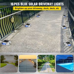 Set di 16 Luci Solari per Vialetti con Pulsante di Accensione, Impermeabili, Wireless, 6 LED per Illuminazione Sentieri - Product Image 2