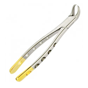 Forceps d'extraction dentaire plaqués or de qualité supérieure pour interventions buccales, fabriqués à la main et certifiés CE par SUBJECT OF SURGICAL - Product Image 5