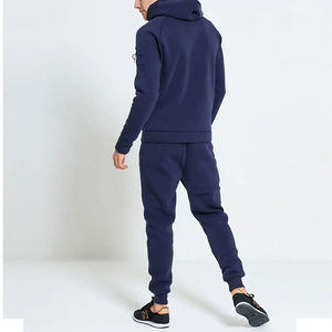 Conjunto Deportivo de Dos Piezas para Hombre, Sudadera con Capucha de Forro Polar Térmico Transpirable para Gimnasio, Fitness, Entrenamiento, Chándal para Correr - Product Image 2