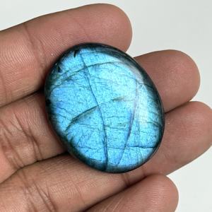 Labradorite bleue naturelle chatoyante, cabochons de formes variées, labradorite polie, pierres précieuses en vrac pour la fabrication de bijoux, vente en gros - Product Image 4