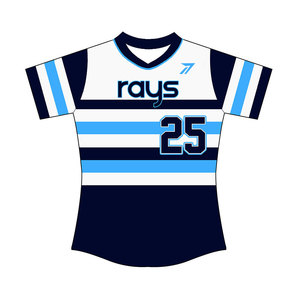 Maillot de softball Compression Fastpitch bleu royal pour femme, 85 % polyester, 15 % élasthanne, extensible dans les 4 sens, anti-humidité, logo personnalisé, OEM - Product Image 2