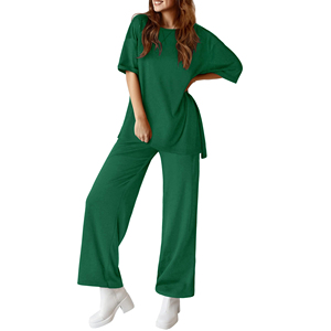 Women's Two-piece Co-rod <b>Set</b> Solid Twill Printed Cotton Blend Customizable Logo Casual Streetwear For Summer Women's <b>Sets</b> - Product Image 5