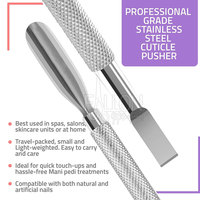 Pousse-cuticules double extrémité pour un nettoyage facile et une préparation précise des ongles
