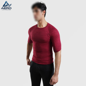 เสื้อยืดแขนสั้นสีแดงเลือดหมู คุณภาพสูงสุด ราคาสมเหตุสมผล ผู้ผลิตที่ดีที่สุด สินค้ามาใหม่ บริการ OEM - Product Image 4
