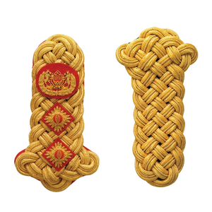 Épaulettes cordées personnalisées en usine, meilleur matériau, nouvelle arrivée pour accessoires d'uniforme - Product Image 4