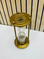 Sablier en aluminium plaqué or 8'' avec motif animal 3D et ange |   Pièce de table décorative vintage en fonte pour la remise des diplômes (Otto 1869)