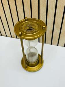 Reloj de Arena de Aluminio Chapado en Oro de 8'' con Diseño 3D de Ángel Animal |   Pie Decorativo de Mesa de Estilo Vintage para Graduación (Otto 1869) - Product Image 5