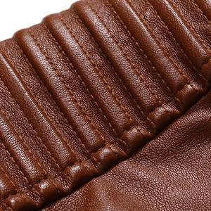 Customized Men's High Street Style Windproof Canvas Fabric <b>Leather</b> <b>Jacket</b> High Quality with Cow Skin OEM ODM <b>jacket</b> for men - Product Image 5
