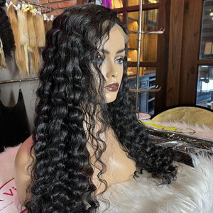 Extensiones de cabello humano en bruto de alta calidad a granel sin trama Peluca de onda de agua 100% cabello virgen vietnamita encaje transparente recto - Product Image 4