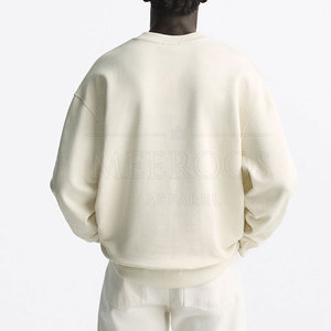 Sudadera Oversize para Hombre al por Mayor con Hombros Caídos, Personalizable con Logotipo, Cuello Redondo, de Algodón y Forro Polar - Product Image 5