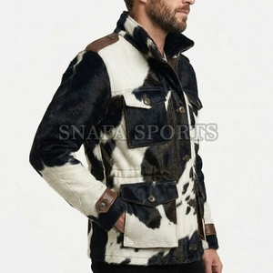 Custom Inside Pockets Design <b>Men</b> Cowhide Leather <b>Jacket</b> OEM Real Genuine Leather Wholesale Biker Wear <b>Jacket</b> - Product Image 5