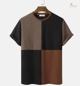 T-shirt pour homme à manches courtes, col rond, coupe classique, 100% coton, 160g, tissu anti-rides de haute qualité, service OEM, fabricant - Product Image 1
