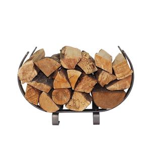 Support à bois de chauffage haut de gamme pour intérieur et extérieur, support à bûches moderne en métal à cadre carré, thermolaqué, taille, forme et couleur personnalisables - Product Image 1