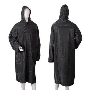 Manteau de pluie long personnalisé avec logo, en PVC et polyester respirant, réfléchissant, imperméable, idéal pour les voyages – Vente chaude - Product Image 2