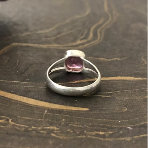 Handcrafted Square Designer Pink <b>Quartz</b> 925 Silver Luxury <b>Ring</b> 3.2 Grams Jewelry Gift for Any Occasion & Daily Wear - Product Image 4