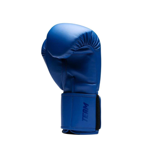 Fly Boxing Gloves Blue Kickboxing Gloves Made with Real Leather Fly Sparring Gloves High-Density Protective <b>Foam</b> <b>Padding</b> Gloves - Product Image 3
