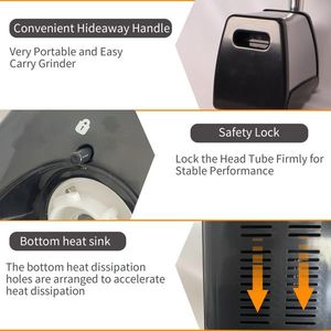 Máquina Procesadora de Carne y Embutidora de Salchichas Eléctrica de Acero Inoxidable de 570 Vatios - Product Image 3