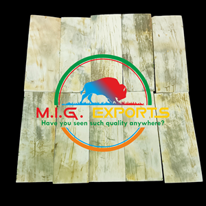 แผ่นเขาสัตว์สีขาว/เขาวัว สำหรับใช้ทำด้ามมีด ด้ามดาบ และด้ามมีดโกน - Product Image 2