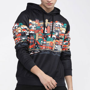 Sudadera clásica para hombre con tacto de algodón suave, corte relajado, manga larga, ideal para clima frío, estilo casual urbano. - Product Image 2