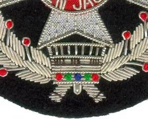 Insignia bordada a mano de primera calidad con hilo de oro para blazer, emblema de banda de marcha, escudo personalizado, insignia de proveedor hecha a medida, económica, 2026 - Product Image 4