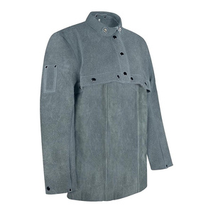 เสื้อแจ็คเก็ตหนังวัวแท้คุณภาพพรีเมียมสำหรับงานเชื่อม ออกแบบได้ตามต้องการ สำหรับทุกเพศ ทนทาน เหมาะสำหรับงานอุตสาหกรรม - Product Image 6