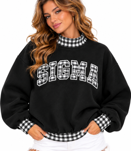 Sudadera de cuello alto para mujer, personalizada OEM, con logo bordado, de algodón suave y forro polar, transpirable, estilo casual urbano, talla grande - Product Image 6