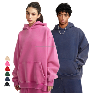 Vente en gros de pull streetwear personnalisé de haute qualité pulls molletonnés sweat à capuche vintage délavé sweat à capuche pour hommes - Product Image 1