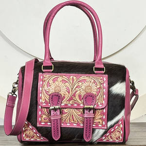 Sac de voyage moyen en cuir artisanal de haute qualité, sac de week-end, sac de nuit, sac bandoulière, sac de sport durable pour femme - Product Image 4