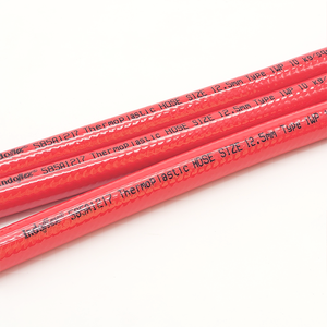 สายยางน้ำพีวีซีถัก Ascent India ขนาด 12.5 มม. ID x 17 มม. OD สีแดง เสริมแรง ทนแรงดันต่ำ - Product Image 2