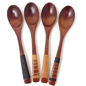 Ensemble de couverts en bois de noyer au style unique, finition soignée, avec poignée design, pour la restauration et les cadeaux promotionnels. - Product Image 1