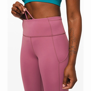High Quality Spandex/Nylon Blend Mid Waist Solid Tummy <b>Control</b> Flare <b>Leggings</b> for Women top quality Fitness & Sports Gym - Product Image 4