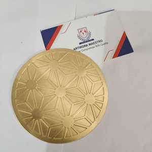 ที่รองแก้วเสิร์ฟชาสำหรับรับประทานอาหารดีไซน์ใหม่ทำจากทองเหลืองที่ทำด้วยมือซึ่งสร้างขึ้นโดยช่างฝีมือชาวอินเดียตกแต่งด้วยแฟชั่นชุบทองใหม่ - Product Image 3