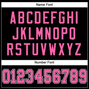 Camiseta de Fútbol Personalizada Negra, Rosa y Blanca, Auténtica, de Malla Transpirable, Secado Rápido, Ligera, para Deportes de Equipo - Product Image 6