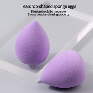 Éponge de maquillage en forme de goutte d'eau, mélangeur de fond de teint, outil de beauté cosmétique, réutilisable, portable, taille standard - Product Image 4