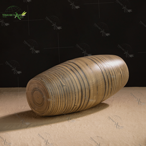 Vase décoratif en bambou minimaliste moderne 2025 fabriqué à la main au Vietnam pour la décoration de la maison et du bureau - Product Image 2