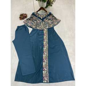 Designer Fancy <b>Western</b> <b>Style</b> Prom <b>Dresses</b> Top and Bottom Set - Product Image 2