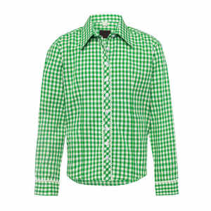 เสื้อเชิ้ตแขนยาวลายสก็อตสีเขียวสำหรับผู้ชาย ทรงปกติ ผ้าทอ ดีไซน์ลายพิมพ์ - Product Image 6